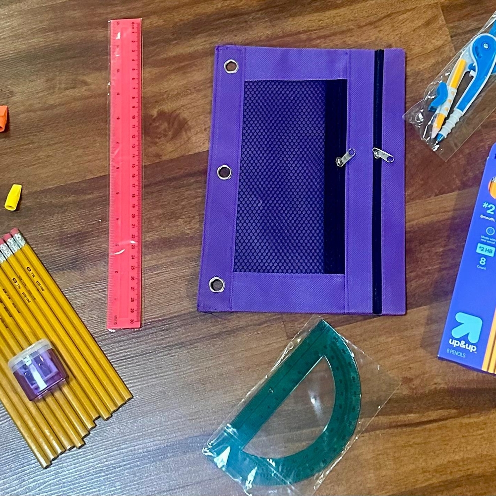 COMBO LOT 41 Pieces School Supplies Kit For Elementary Kids  Essentials